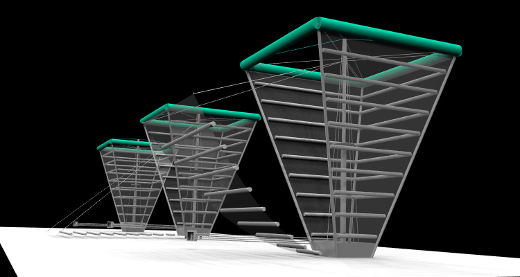 Hydroponic Tower - Render 1